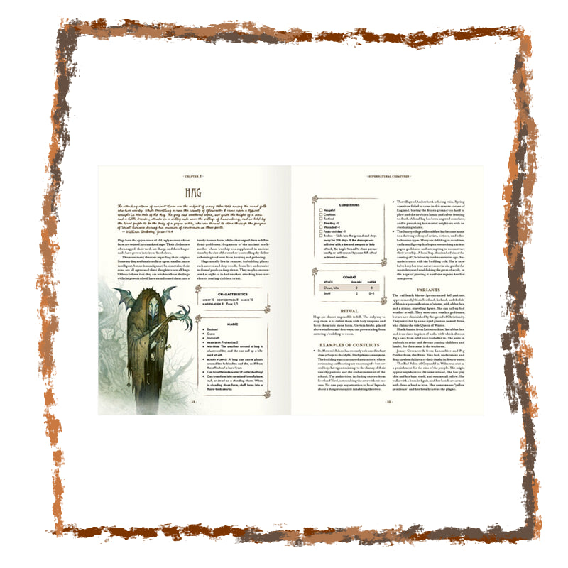 Game rulebook page with a dragon illustration and text on a white background
