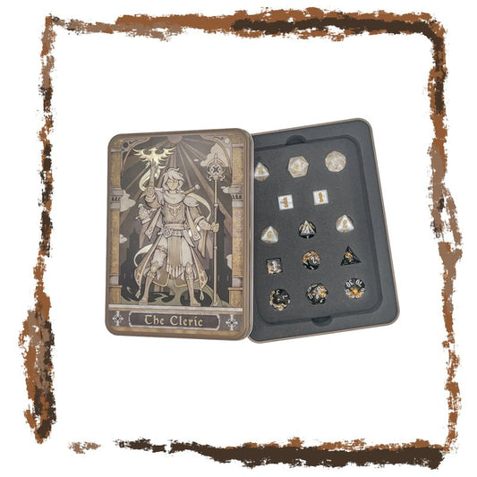 Epic Character Class Dice Set - The Cleric - In collectible Tin - Netherbook