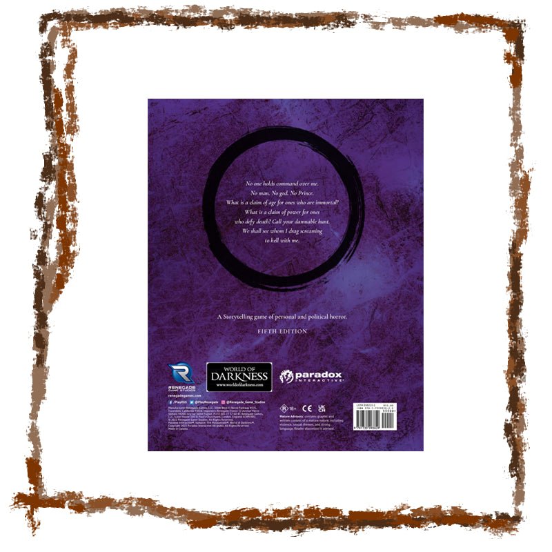 Vampire: The Masquerade 5th Edition Core Rulebook - Netherbook