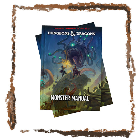 Dungeons & Dragons Monster Manual book with a fantasy cover design.