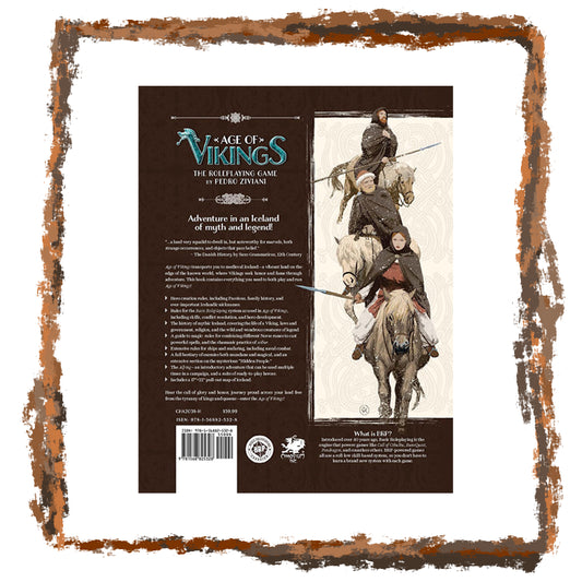 Back cover of Age of Vikings RPG