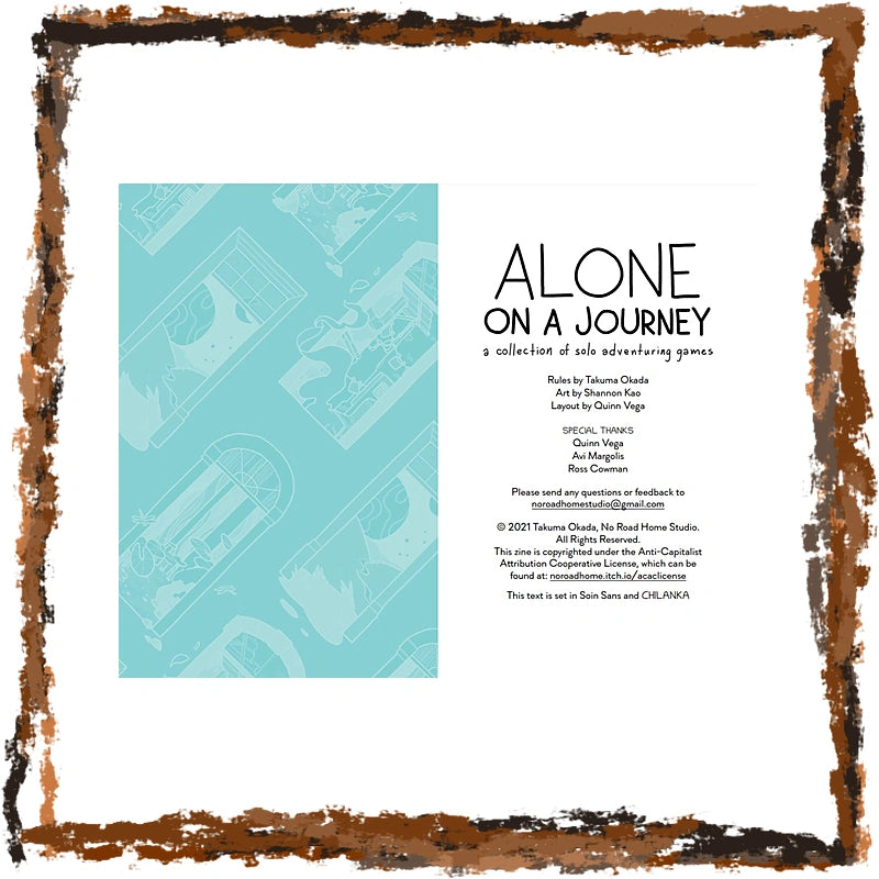 Page from Alone on a Journey