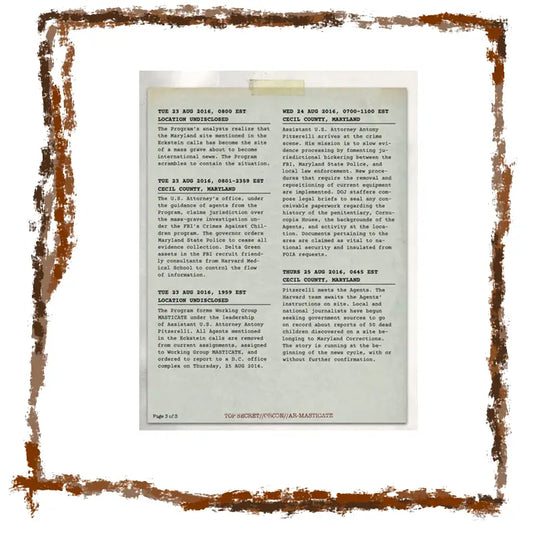 Text document with a decorative brown border