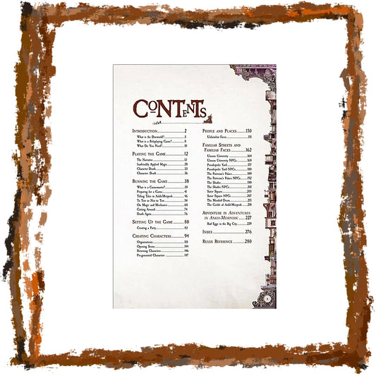 table of contents Discworld
