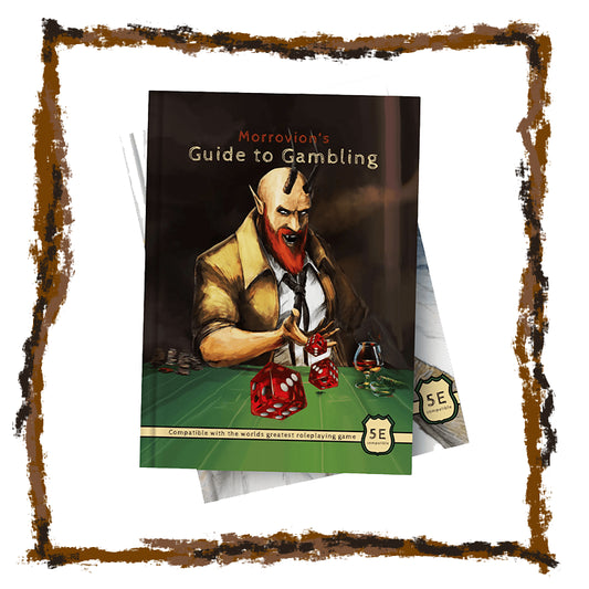 Book titled 'Morrowind's Guide to Gambling' with a character illustration on the cover.