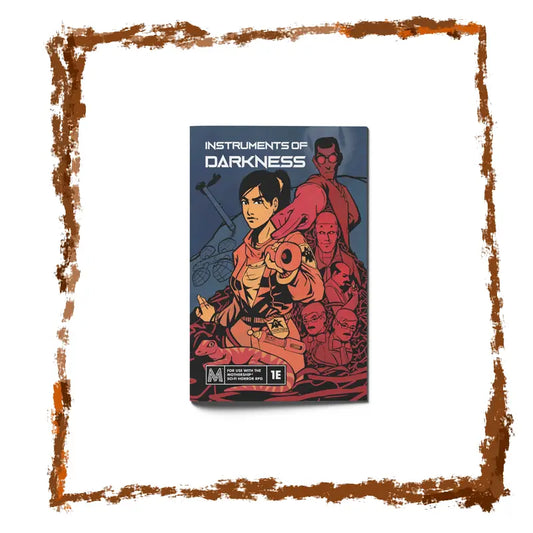 Cover of 'Instruments of Darkness' with characters on a blue background