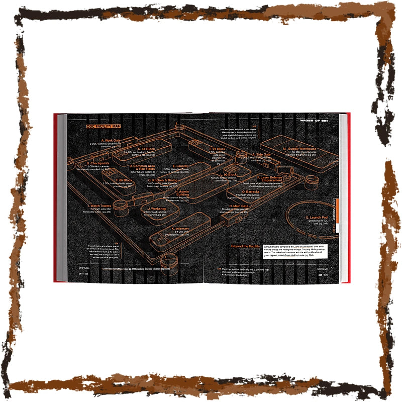 A futuristic blueprint of a facility