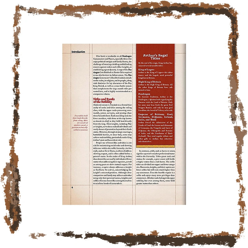 Pendragon - Noble's Handbook