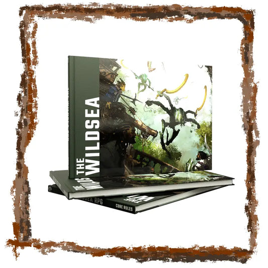 Game book titled 'The Wildsea' with a fantasy design on the cover.