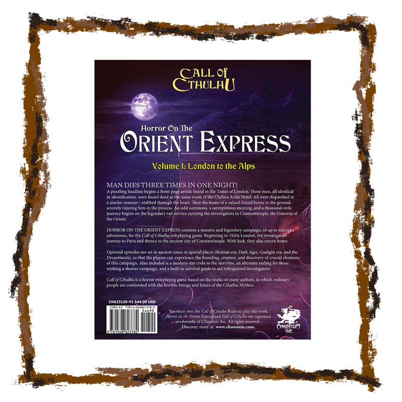 Call of Cthulhu - Horror on the Orient Express (2 - Volume Set) - Netherbook