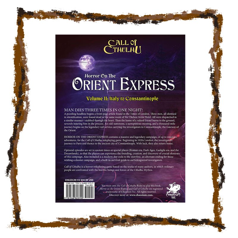 Call of Cthulhu - Horror on the Orient Express (2 - Volume Set) - Netherbook