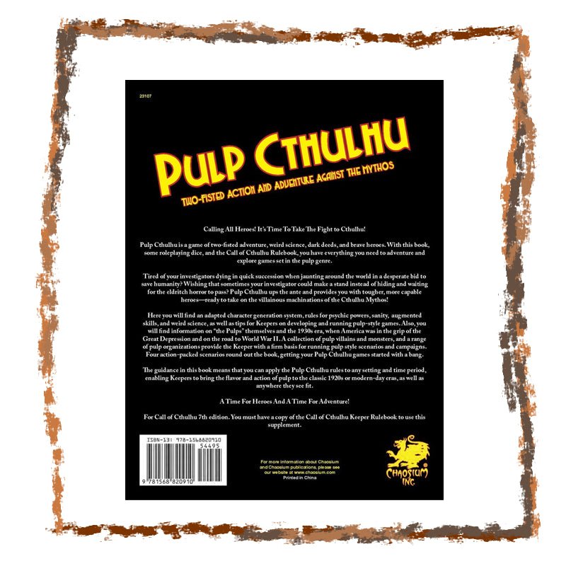 Call of Cthulhu - Pulp Cthulhu - Netherbook