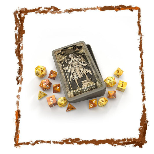 The Cleric - RPG Dice Set in Collector's Tin - Netherbook