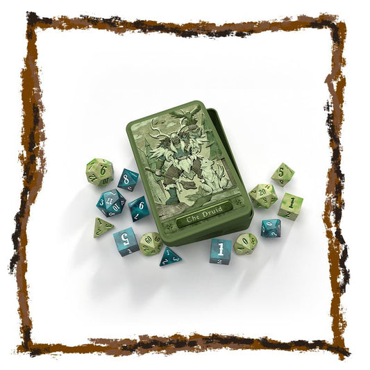 The Druid - RPG Dice Set in Collector's Tin - Netherbook